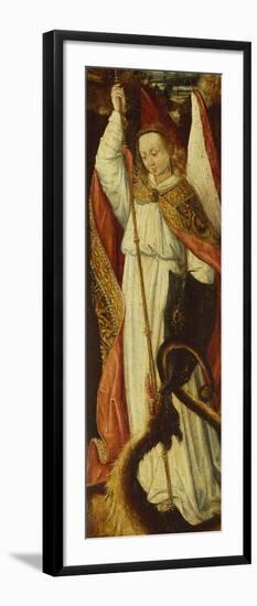 The Archangel Michael: a Compartment from a Portable Triptych-Hans Memling (Follower of)-Framed Giclee Print