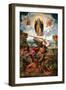 The Archangel Michael and the Devil-Giovanni Dosso Dossi-Framed Giclee Print