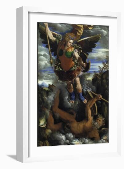 The Archangel Michael, C. 1540-Dosso Dossi-Framed Giclee Print