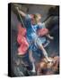 The Archangel Michael Defeating Satan, 1635, (Painting)-Guido Reni-Stretched Canvas