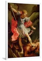 The Archangel Michael Defeating Satan-Guido Reni-Framed Giclee Print