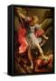 The Archangel Michael Defeating Satan-Guido Reni-Framed Stretched Canvas