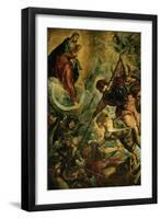 The Archangel Michael Fights Satan, (Revelation 12, 1-9)-Jacopo Robusti Tintoretto-Framed Giclee Print