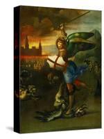 The Archangel Michael Slaying the Dragon-Raphael-Stretched Canvas