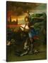 The Archangel Michael Slaying the Dragon-Raphael-Stretched Canvas