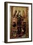 The Archangel Michael Weighing the Souls of the Dead, Early 16th Century-Pere Espalargues-Framed Giclee Print