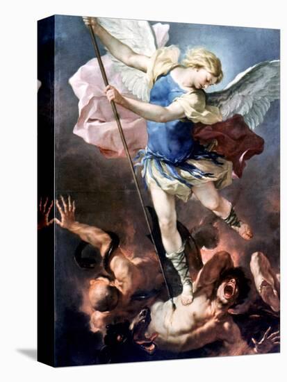 The Archangel Michael-Luca Giordano-Stretched Canvas