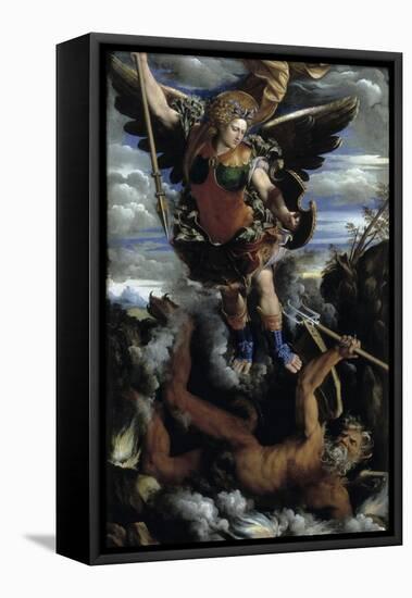 The Archangel Michael-Dosso Dossi-Framed Stretched Canvas