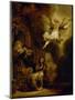 The Archangel Rapael Leaves the Family of Tobit, 1637-Rembrandt van Rijn-Mounted Giclee Print