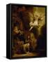 The Archangel Rapael Leaves the Family of Tobit, 1637-Rembrandt van Rijn-Framed Stretched Canvas