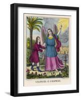 The Archangel Raphael Advises Tobias to Catch a Fish-Chiesa-Framed Art Print