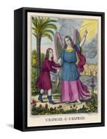 The Archangel Raphael Advises Tobias to Catch a Fish-Chiesa-Framed Stretched Canvas