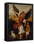 The Archangel Raphael and Tobias-Titian (Tiziano Vecelli)-Framed Stretched Canvas