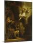 The Archangel Raphael Taking Leave of the Tobit Family, 1637-Rembrandt van Rijn-Mounted Giclee Print