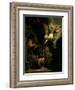 The Archangel Raphael Taking Leave of the Tobit Family, 1637-Rembrandt van Rijn-Framed Giclee Print