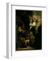 The Archangel Raphael Taking Leave of the Tobit Family, 1637-Rembrandt van Rijn-Framed Giclee Print