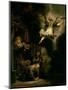 The Archangel Raphael Taking Leave of the Tobit Family, 1637-Rembrandt van Rijn-Mounted Giclee Print