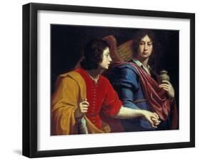 The Archangel Raphael with Tobias, 1740s-Lorenzo Lippi-Framed Giclee Print