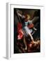 The Archangel Saint Michael Crush the Head of the Demon Silk Painting by Guido Reni Called the Guid-Guido Reni-Framed Giclee Print