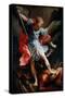 The Archangel Saint Michael Crush the Head of the Demon Silk Painting by Guido Reni Called the Guid-Guido Reni-Stretched Canvas
