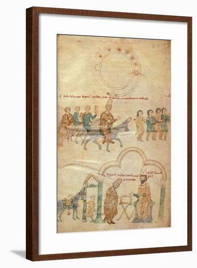 The Archbishop of Palermo, Miniature, 12th Century-null-Framed Giclee Print