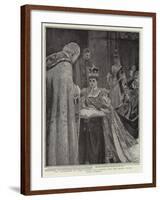 The Archbishop of York Putting the Sceptre into the Queen's Hand-William Hatherell-Framed Giclee Print