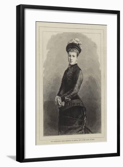 The Archduchess Maria Christina of Austria, the Future Queen of Spain-null-Framed Giclee Print