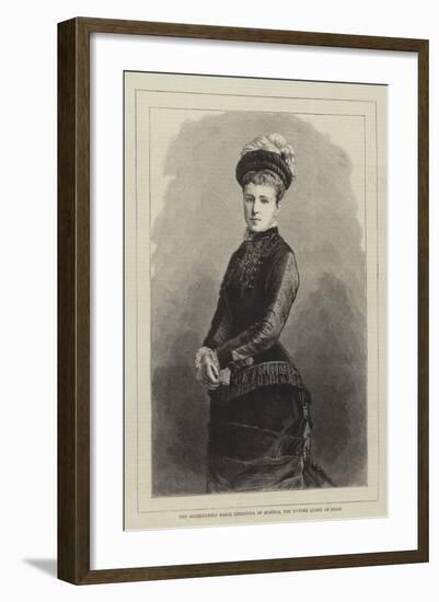 The Archduchess Maria Christina of Austria, the Future Queen of Spain-null-Framed Giclee Print