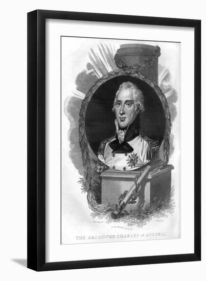 The Archduke Charles of Austria (1771-184), 1816-T Wallis-Framed Giclee Print