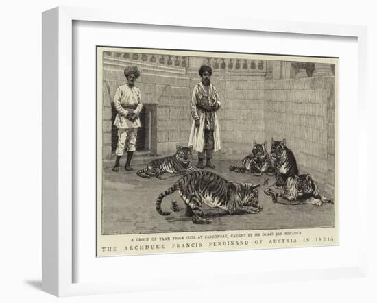 The Archduke Francis Ferdinand of Austria in India-null-Framed Giclee Print