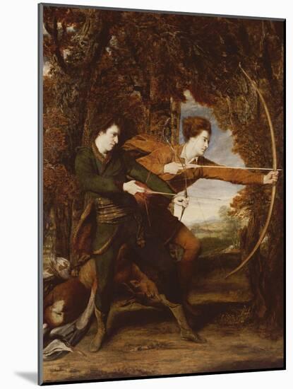 The Archers: a Double Portrait of Colonel John Dyke Acland and Thomas Townsend, 1769-Sir Joshua Reynolds-Mounted Giclee Print