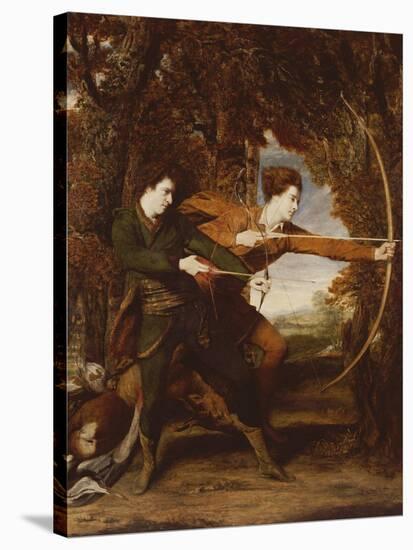 The Archers: a Double Portrait of Colonel John Dyke Acland and Thomas Townsend, 1769-Sir Joshua Reynolds-Stretched Canvas