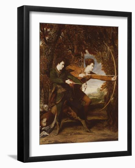 The Archers: a Double Portrait of Colonel John Dyke Acland and Thomas Townsend, 1769-Sir Joshua Reynolds-Framed Giclee Print