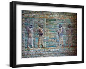 The Archers Frieze from Darius I Palace at Susa, C. 510-C. 500 Bc-null-Framed Photographic Print