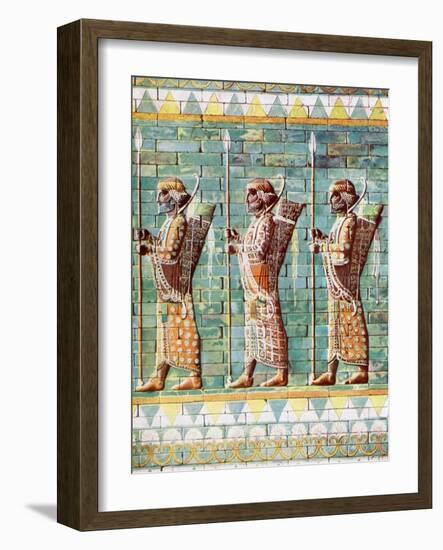 The Archers of Kiing Darius, Susa, Iran, 1933-1934-null-Framed Giclee Print