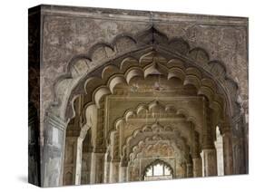 The Arches of Diwan-I-Aam, Red Fort, Old Delhi, India, Asia-Martin Child-Stretched Canvas