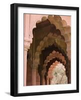 The Arches of Diwan-I-Aam, Red Fort, Old Delhi, India, Asia-Martin Child-Framed Photographic Print