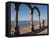 The Arches Sculpture on the Malecon, Puerto Vallarta, Jalisco, Mexico, North America-Michael DeFreitas-Framed Stretched Canvas