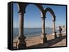 The Arches Sculpture on the Malecon, Puerto Vallarta, Jalisco, Mexico, North America-Michael DeFreitas-Framed Stretched Canvas