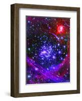 The Arches Star Cluster from Deep Inside the Hub of Our Milky Way Galaxy-Stocktrek Images-Framed Photographic Print