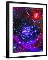 The Arches Star Cluster from Deep Inside the Hub of Our Milky Way Galaxy-Stocktrek Images-Framed Photographic Print