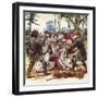 The Archibishop of Canterbury Being Robbed When Travelling During King Stephen's Troubled Reign-Mike White-Framed Giclee Print