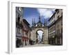 The Arco Da Porta Nova, Baroque Style City Gate, and Rua Diogo De Sousa, Braga, Minho, Portugal, Eu-Stuart Forster-Framed Photographic Print