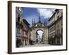 The Arco Da Porta Nova, Baroque Style City Gate, and Rua Diogo De Sousa, Braga, Minho, Portugal, Eu-Stuart Forster-Framed Photographic Print