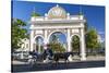 The Arco de Triunfo replica in Parque Jose Marti in the city of Cienfuegos, UNESCO World Heritage S-Michael Nolan-Stretched Canvas