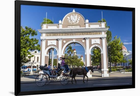 The Arco de Triunfo replica in Parque Jose Marti in the city of Cienfuegos, UNESCO World Heritage S-Michael Nolan-Framed Photographic Print