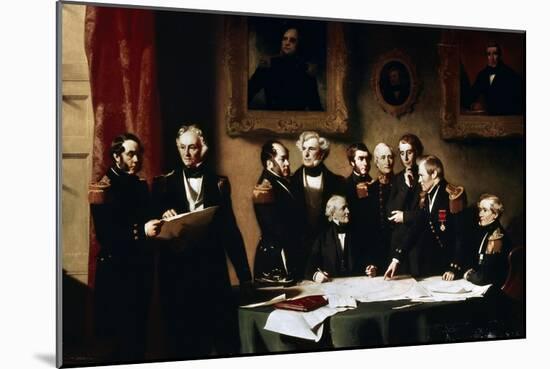 The Arctic Council Planning Search for Sir John Franklin, 1851-Stephen Pearce-Mounted Giclee Print