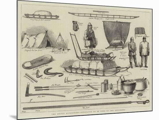 The Arctic Expedition, Apparatus to Be Used by the Explorers-null-Mounted Giclee Print