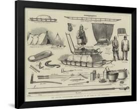 The Arctic Expedition, Apparatus to Be Used by the Explorers-null-Framed Giclee Print