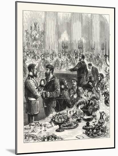 The Arctic Expedition, Banquet at the Mansion House to the Crews of the Alert and Discovery, 1876-null-Mounted Giclee Print